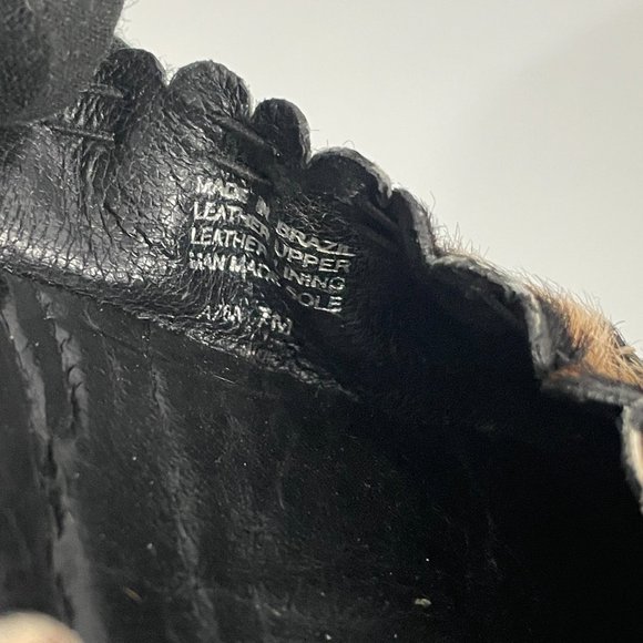 Tory Burch Black/Brown Abbey Ballerina Leather Leopard Slip-on Flats, 7M - Picture 11 of 11